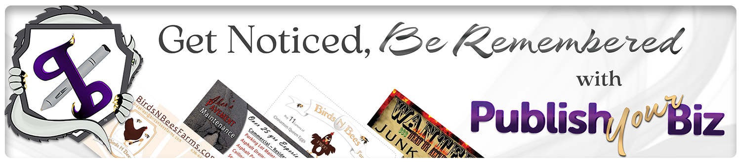 Publish Your Biz introduction. Print, Design, Website Design