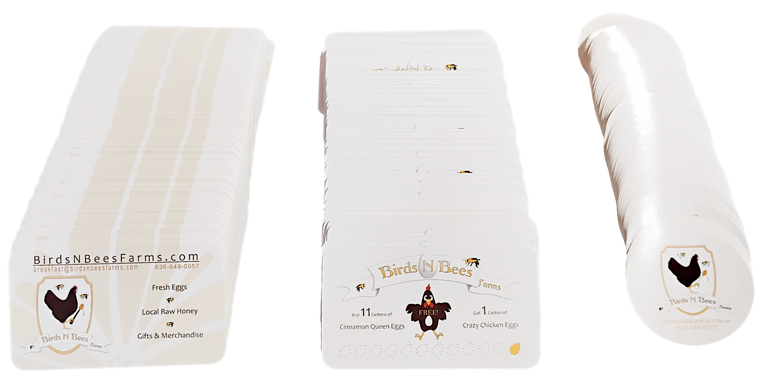 Samples of Publish Your Biz LLC Business Cards and Labels.